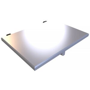 ABC MEUBLES Tablette chevet étagère à suspendre bois - - Gris Aluminium - / - Gris Aluminium