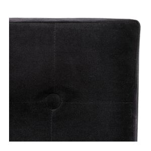 ATMOSPHERA 2 en 1 Pouf pliant et coffre de rangement Velours Noir 38 x 38 cm - Publicité
