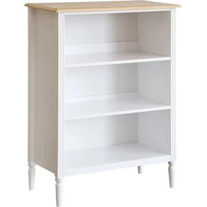 ATMOSPHERA Meuble Étagère 3 niveaux en Bois blanc et naturel H 102 cm - Publicité