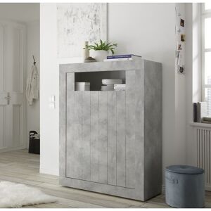 MEUBLORAMA Argentier 2 portes battants, collection URBAN, coloris beton