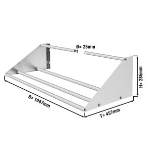 GGM GASTRO - Etagère murale pour paniers de rinçage - 1060mm - 1 étagère