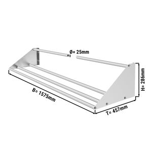 GGM GASTRO - Tablette murale pour paniers de rinçage - 1570mm - 1 étagère