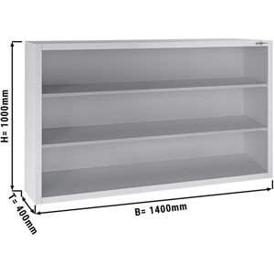 GGM GASTRO - Armoire murale en inox ECO - 1400x400mm - sans porte coulissante hauteur 1000mm