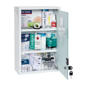 Securimed Armoire a pharmacie metal 1 porte vitree - garnie