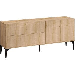 Homitis - Console Laika chene saphir - 180x80x40 cm Chene Saphir