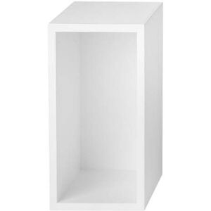 Muuto - Stacked Module d'etagere systeme avec paroi arriere, petit / blanc