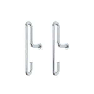 Moebe - Wall Hook petit, chrome (jeu de 2)