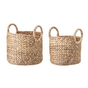 Bloomingville - Panier de rangement en jacinthe d'eau (lot de 2)