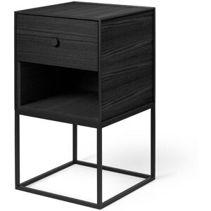 Audo Audo Frame Sideboard 35 y compris le tiroir frene teinte noir