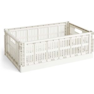 HAY - Colour Crate Panier L, 53 x 34,5 cm, off white, recycled