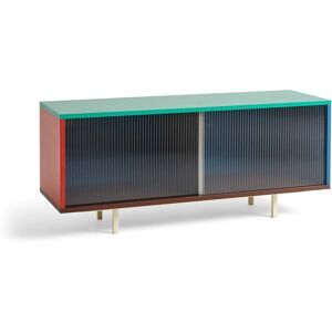 HAY - Colour Cabinet M avec portes en verre, 120 x 51 cm, multicolore (autonome) - Publicité