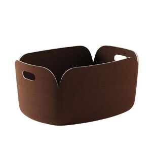 Muuto - Restore Panier de rangement, marron fonce