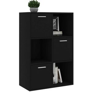 Les Tendances - Armoire de rangement Noir 60x29,5x90 cm - Publicité