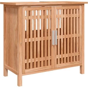 Armoire de salle de bain 66x29x61,5 cm Bois massif de noyer Vidaxl Brun - Publicité