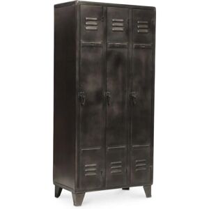 INDUSTRIAL STYLE Armoire vintage industriel - Métal Noir - Fer, Metal - Noir - Publicité