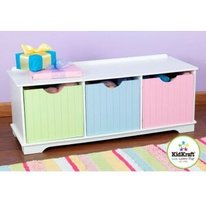 Banc de Rangement Pastel 14565 Kidkraft Compartiments Interchangeables 96,01 x 38,74 x 39,62 cm - Publicité