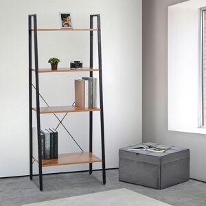 AHD AMAZING HOME DESIGN Bibliothèque 4 étagères en bois design minimaliste moderne - Publicité
