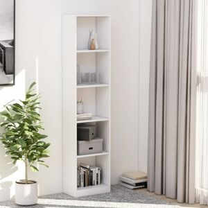 Vidaxl - 5 - Shelves dans les étagères en bois de haute qualité Design moderne différentes couleurs Couleur : blanche - Publicité