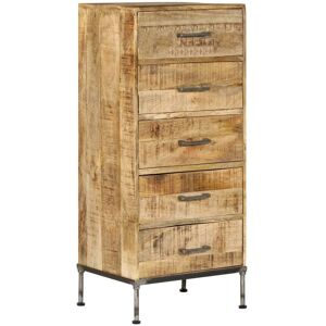 HELLOSHOP26 Buffet bahut armoire console meuble de rangement coffre à tiroirs 106 cm bois de manguier massif - Publicité