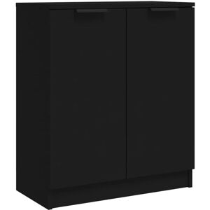 Design In - Buffet Commode Armoire Luxueux, pour Salon Chambre Entrée Cuisine, Noir 60x30x70 cm Bois d'ingénierie OIB8696E - Publicité