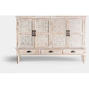 PEGANE Buffet, commode en bois coloris blanc, multicolore - Longueur 150 x Profondeur 35 x Hauteur 100 cm - Publicité