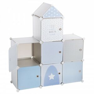 Casier de rangement 'Chateau' pour chambre d'enfant Atmosphera Bleu & Gris - Bleu & Gris - Publicité