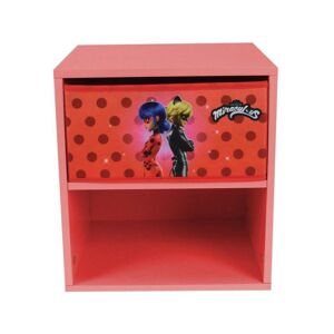 Chevet Fun House miraculous ladybug avec tiroir h.36 x l.33 x p. 30 cm - Publicité