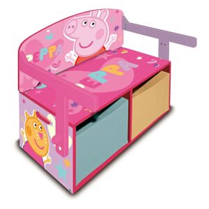 ARDITEX Coffre à Jouets, Banc et bureau pupitre 3 en 1 - Peppa Pig - Publicité