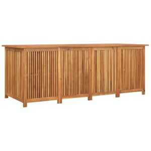 HELLOSHOP26 Coffre boîte meuble de jardin rangement 200 x 80 x 75 cm bois massif d'acacia - Publicité