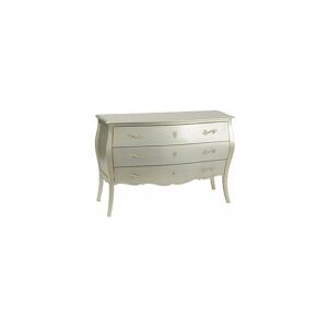 M-s - Commode 3 tiroirs en bois argenté - charmy gris - Publicité