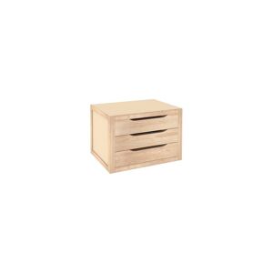 Commode en bois de pin avec 3 tiroirs cm 39x30x29,5h pour meuble