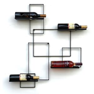Casier à vin Black Line Porte-Bouteilles Métal 90cm Porte-Bouteilles Etagère Murale - Dandibo - Publicité
