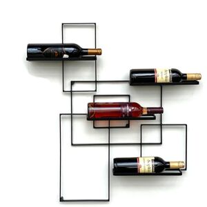Casier à vin Black Line Porte-Bouteilles Métal 90cm Porte-Bouteilles Etagère Murale - Dandibo - Publicité