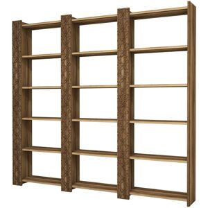 Les Tendances - tagère bibliothèque bois marron Orka 184cm - Publicité