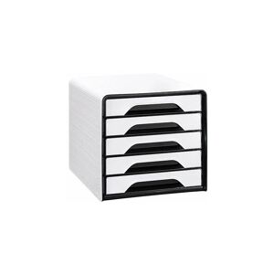 Module de classement CEP Smoove Arctic 5 tiroirs - blanc/noir - Blanc/noir - Publicité