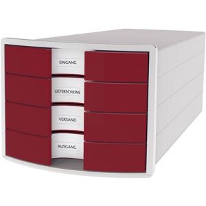 Schubladenbox IMPULS 1012-17 Caisson à tiroirs gris clair DIN A4 Nombre de tiroirs: 4