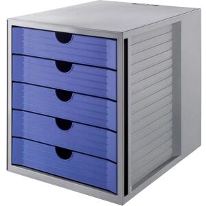 - systembox karma  Caisson à tiroirs gris din A4, din C4 Nombre de tiroirs: 5 - gris, bleu