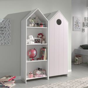 ALTOBUY Havre - Pack Bibliothèque + Armoire 1 Porte Rose - Rose - Publicité