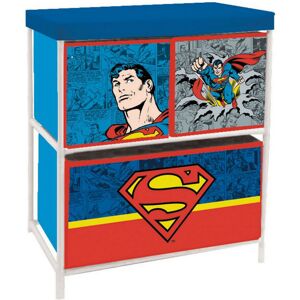 - Meuble de rangement à 3 paniers Superman