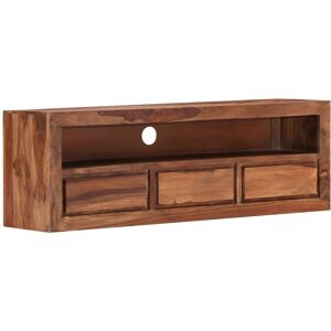 HELLOSHOP26 Meuble télé buffet tv télévision design pratique 120 cm bois de sesham solide - Publicité