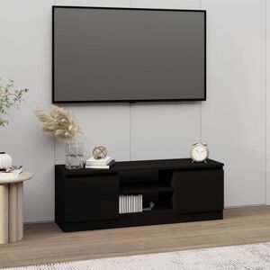 DESIGN IN Meuble tv avec porte, Banc tv, Support de Télévision, Meuble tv de salon Noir 102x30x36 cm YHJ99910 - Publicité