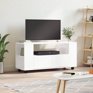 VIDAXL Meuble tv blanc brillant 102x34,5x43 cm bois d'ingénierie - Publicité