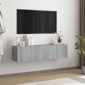 Vidaxl - Armoire murale tv Sonoma gris 120x30x30 cm Bois d'ingénierie - Publicité