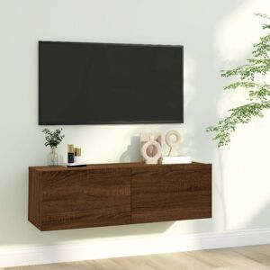 Vidaxl - Armoire murale tv Chêne marron 100x30x30 cm Bois d'ingénierie - Publicité