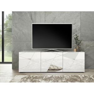 Azura Home Design - Meuble tv vittoria blanc laqué 181 cm - Publicité