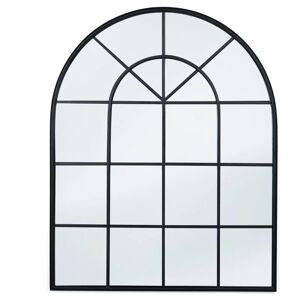 Idmarket - Miroir verrière arche design industriel 80x100 cm - Noir - Publicité