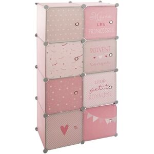 Casiers de rangement enfant Penderie rose 65x125cm Atmosphera créateur d'intérieur - Rose - Publicité