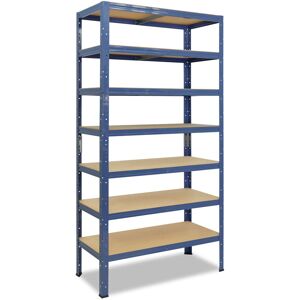 Shelfplaza - home 180x40x30cm Étagère charge lourde bleu / etagere metallique 7 Niveaux / 125kg capacité charge / etagere en metal, étagères de - Publicité