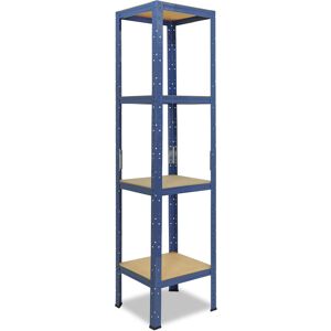 Shelfplaza - home 155x45x45cm Étagère charge lourde bleu / etagere metallique 4 Niveaux / 175kg capacité charge / etagere en metal, étagères de rangement & etagere rangement garage acier - bleu - Publicité