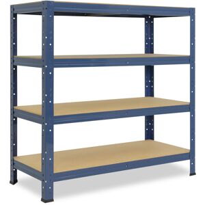 Shelfplaza - home 90x40x50cm Étagère charge lourde bleu / etagere metallique 4 Niveaux / 175kg capacité charge / etagere en metal, étagères de rangement & etagere rangement garage acier - bleu - Publicité